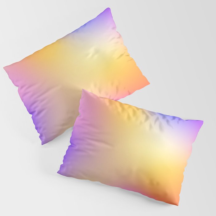 Warm Colorful Sunset Gradient  Pillow Sham Gallery Image 1