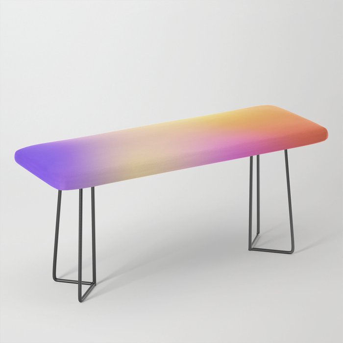 Warm Colorful Sunset Gradient  Bench Gallery Image 1