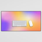 Warm Colorful Sunset Gradient  Desk Mat Gallery Image 1