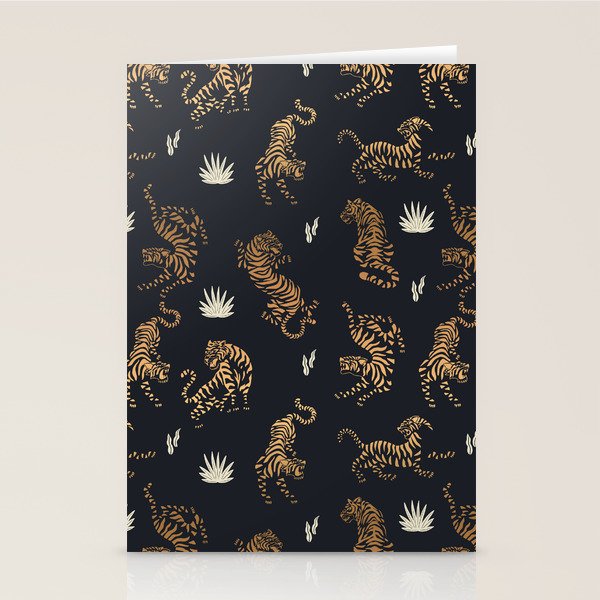 Golden Tigers Stationery Card Gallery Image 2
