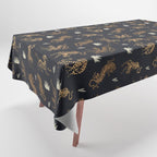 Golden Tigers Tablecloth Gallery Image 1