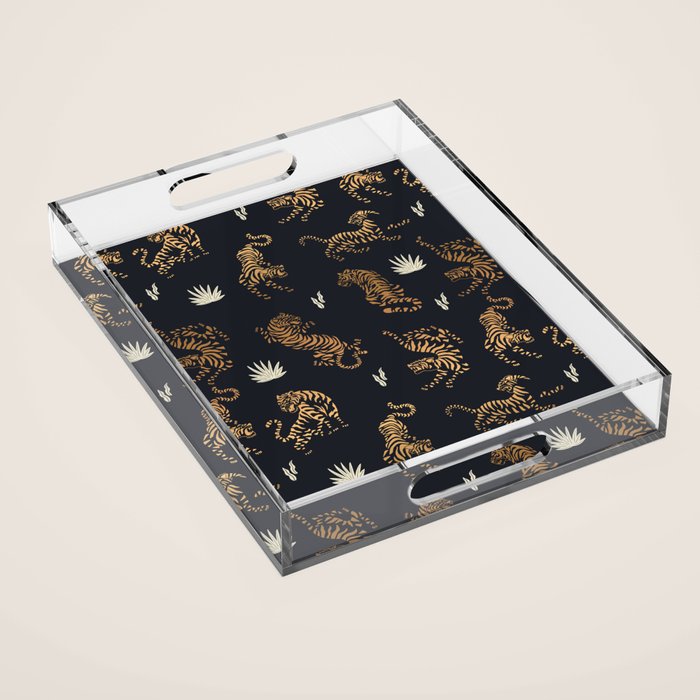 Golden Tigers Acrylic Tray Gallery Image 1
