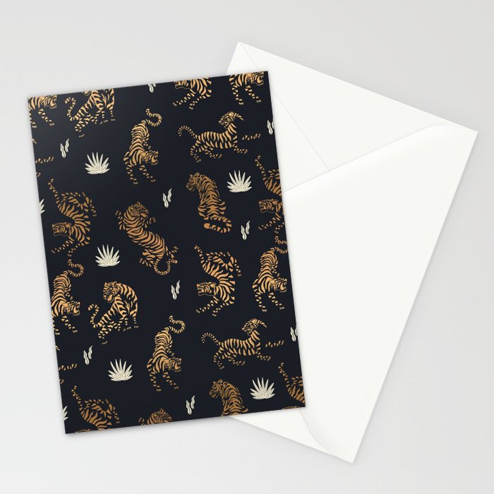 Golden Tigers Stationery Card Gallery Image 2