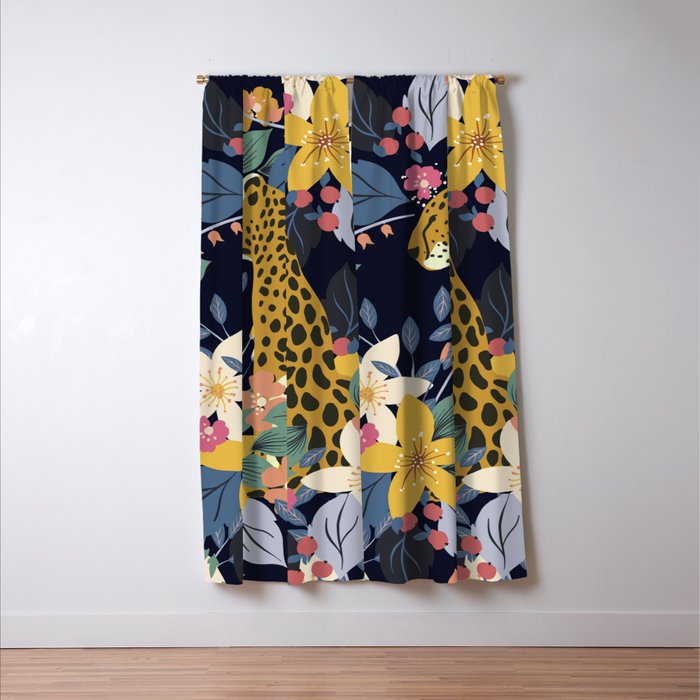 Ziggy Cheetah Prints Window Curtain Gallery Image 3
