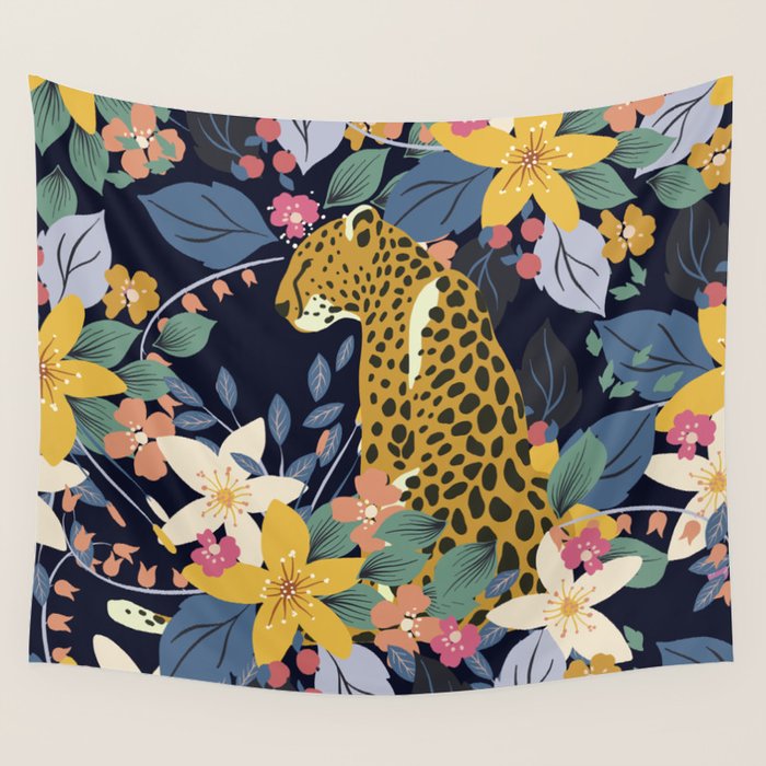 Ziggy Cheetah Prints Wall Tapestry Gallery Image 4