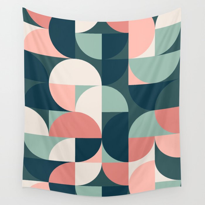 Mid Century Geometric 23B Wall Tapestry Gallery Image 4