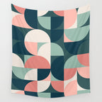 Mid Century Geometric 23B Wall Tapestry Gallery Image 4