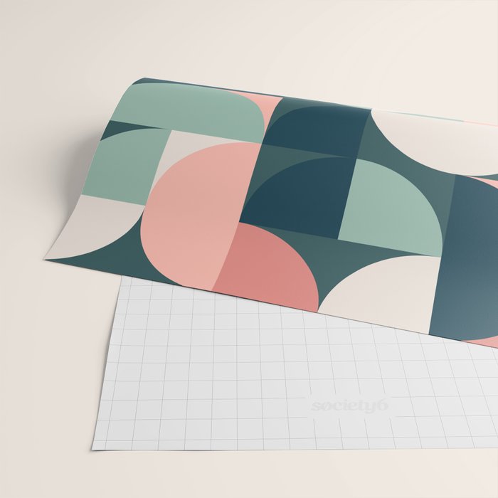 Mid Century Geometric 23B Wrapping Paper Gallery Image 2