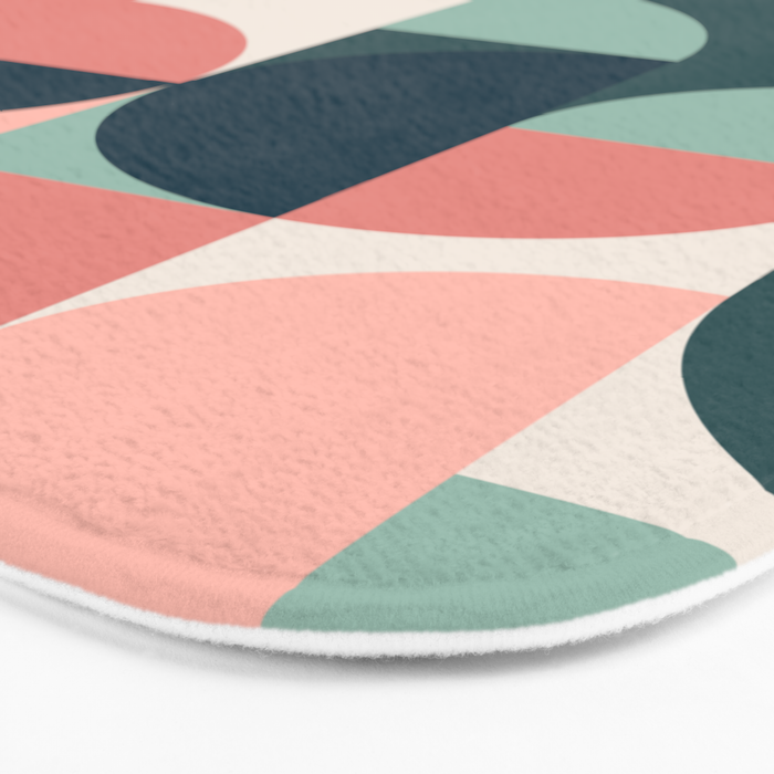 Mid Century Geometric 23B Bath Mat Gallery Image 3