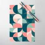 Mid Century Geometric 23B Wrapping Paper Gallery Image 1