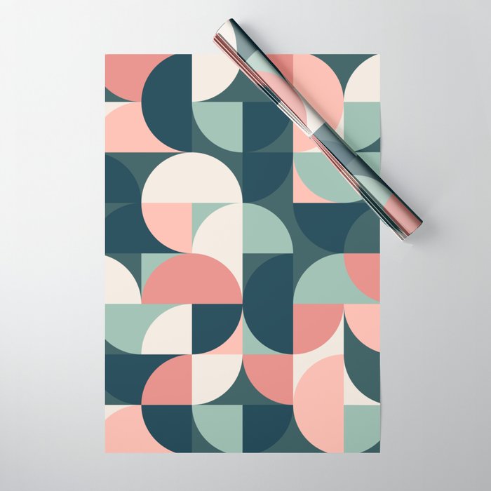 Mid Century Geometric 23B Wrapping Paper Gallery Image 1