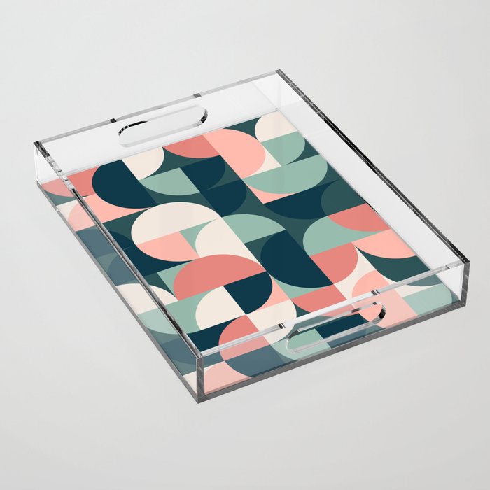 Mid Century Geometric 23B Acrylic Tray Gallery Image 1