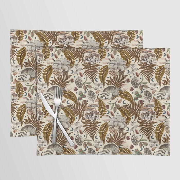 Mushrooms in moon forest A Placemat Gallery Image 1