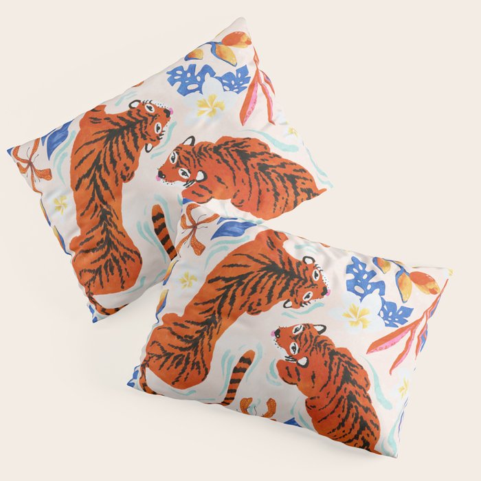 Tiger Swim Pillow Sham Gallery Image 3