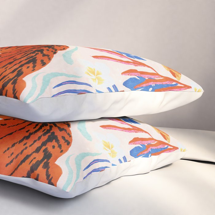 Tiger Swim Pillow Sham Gallery Image 3