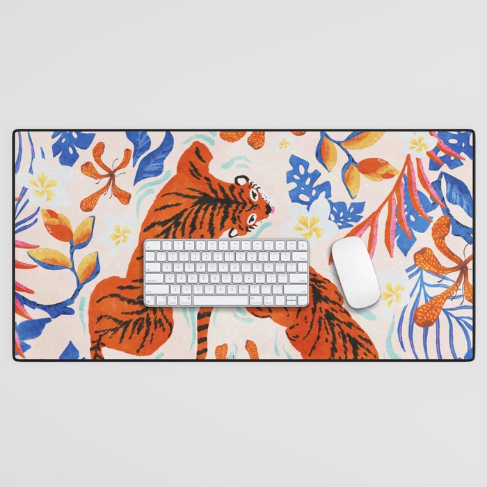 Tiger Swim Desk Mat Gallery Image 1