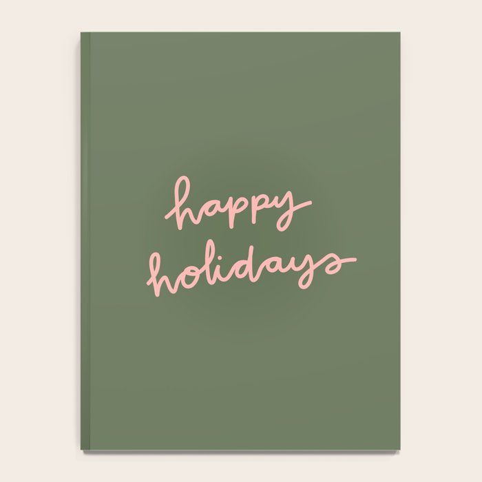 Happy Holidays Green & Pink Notebook Gallery Image 4