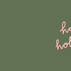 Happy Holidays Green & Pink Coffee Mug Gallery Image 2
