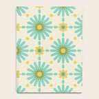 Geometric Starbursts - Blue + Yellow Notebook Gallery Image 4