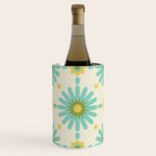 Geometric Starbursts - Blue + Yellow Wine Chiller Gallery Image 1