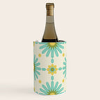 Geometric Starbursts - Blue + Yellow Wine Chiller Gallery Image 2