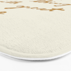 Do Small Things With Great Love - Brush Script Typography Quote - Gold Bath Mat Gallery Image 3