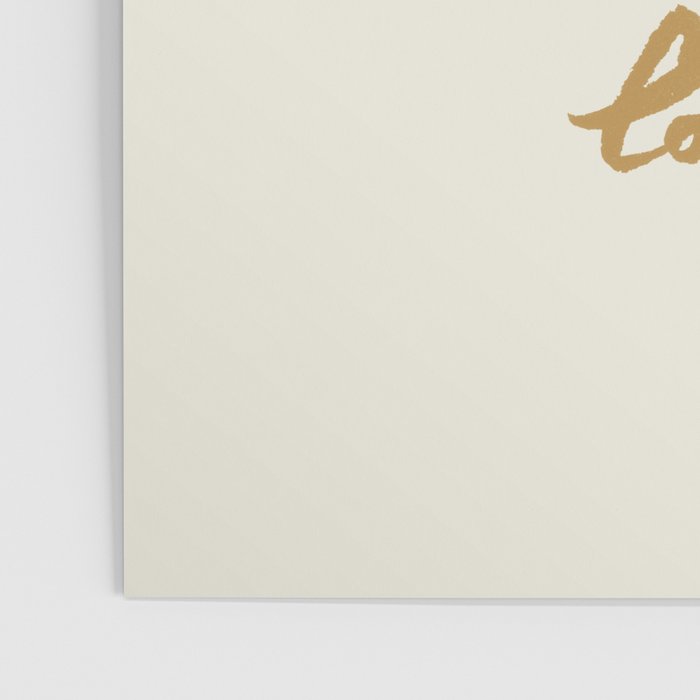 Do Small Things With Great Love - Brush Script Typography Quote - Gold Poster Gallery Image 3