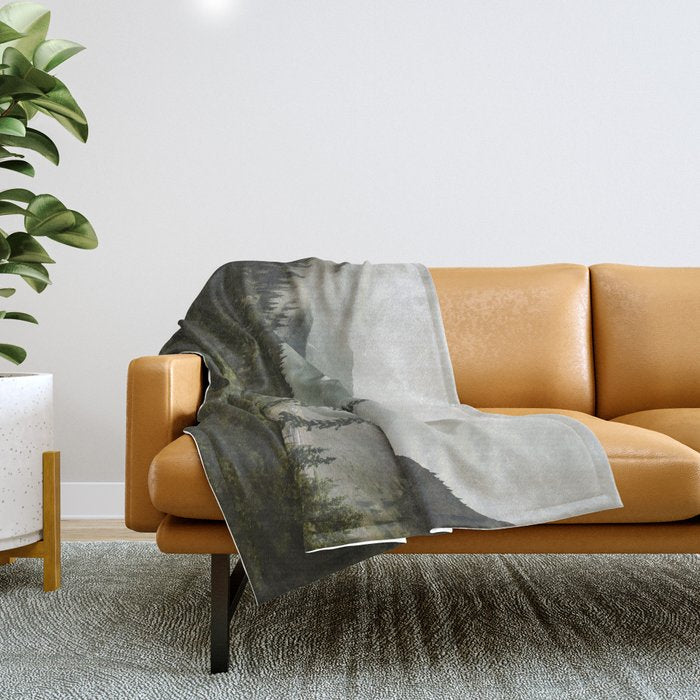 Mountain Valley of Forever Throw Blanket Gallery Image 1