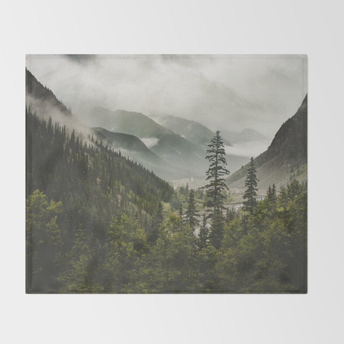 Mountain Valley of Forever Throw Blanket Gallery Image 2