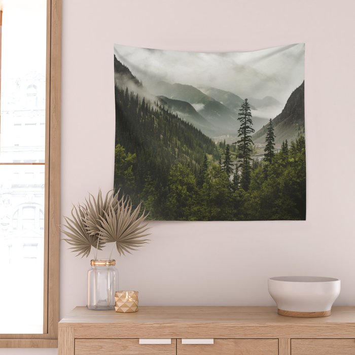 Mountain Valley of Forever Wall Tapestry Gallery Image 2