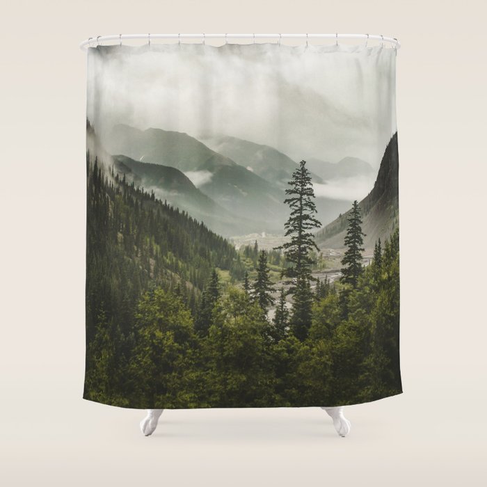 Mountain Valley of Forever Shower Curtain