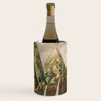 Departing in Dreams - Mountain and Waterfalls - Nature Landscape in Green, Brown, Blue Wine Chiller Gallery Image 3