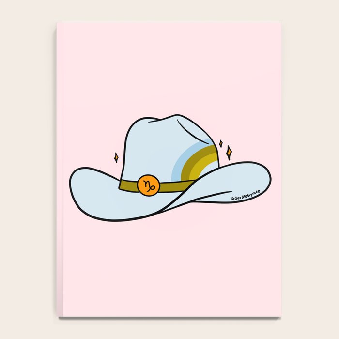 Capricorn Cowboy Hat Notebook Gallery Image 4