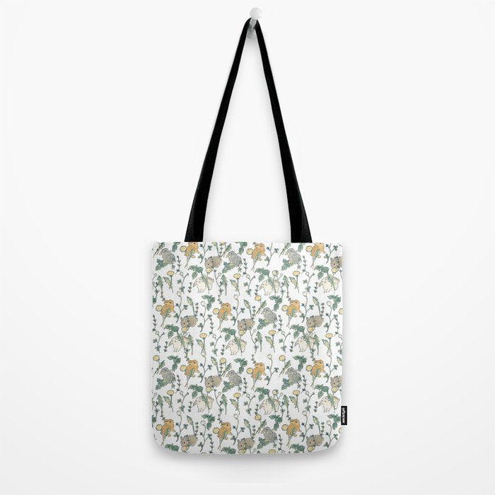 Spring Garden -white Tote Bag Gallery Image 2