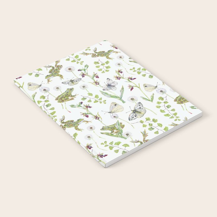 Spring Frogs and Orchids - Light Green Notebook Gallery Image 2