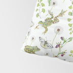 Spring Frogs and Orchids - Light Green Pillow Sham Gallery Image 4