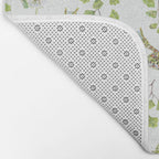 Spring Frogs and Orchids - Light Green Bath Mat Gallery Image 2