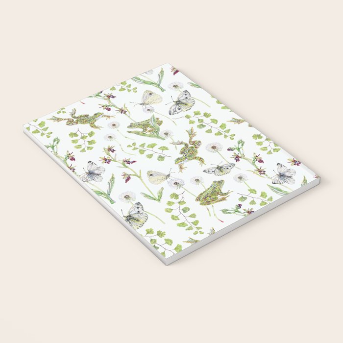 Spring Frogs and Orchids - Light Green Notebook Gallery Image 3