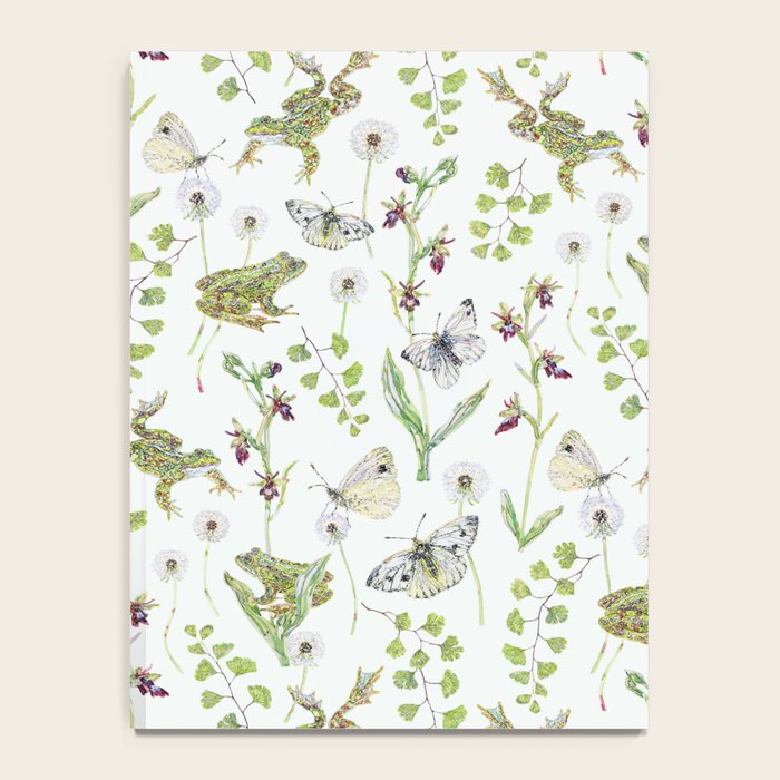 Spring Frogs and Orchids - Light Green Notebook Gallery Image 4