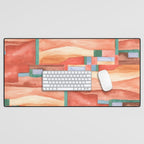Abstract Desert Landscape Watercolor Desk Mat Gallery Image 1