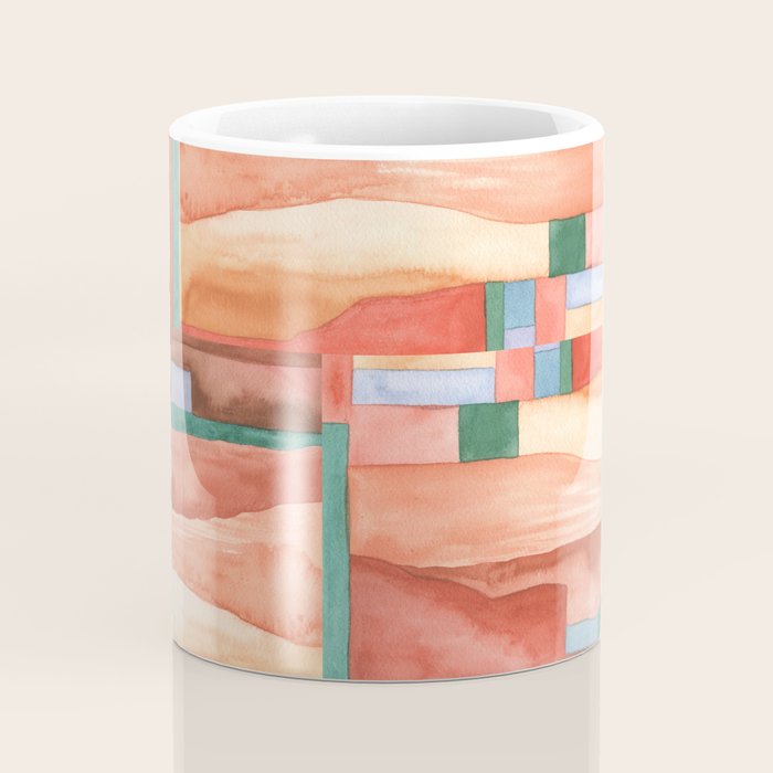 Abstract Desert Landscape Watercolor Coffee Mug Gallery Image 4