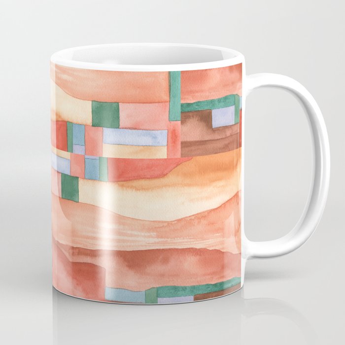 Abstract Desert Landscape Watercolor Coffee Mug Gallery Image 1