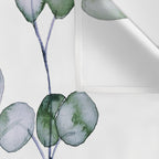 Eucalyptus Green Watercolor Wall Tapestry Gallery Image 3