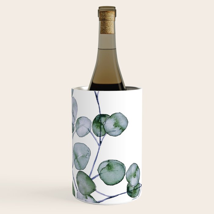 Eucalyptus Green Watercolor Wine Chiller Gallery Image 3
