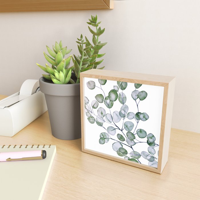 Eucalyptus Green Watercolor Mini Art Print Gallery Image 2