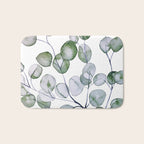 Eucalyptus Green Watercolor Bath Mat Gallery Image 1