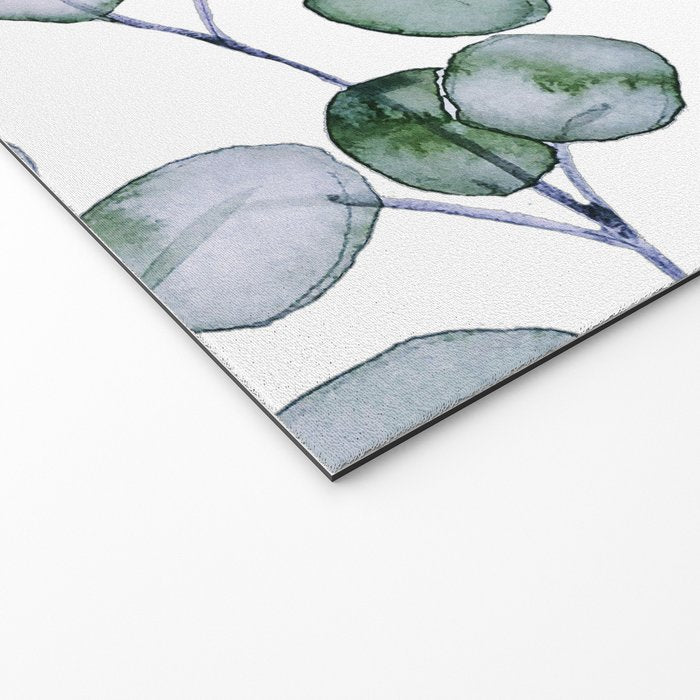 Eucalyptus Green Watercolor Welcome Mat Gallery Image 2