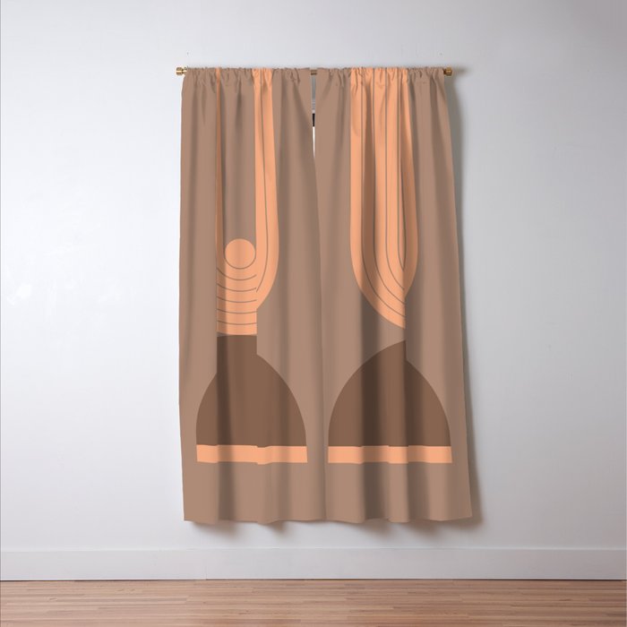 Abstraction_Balance_Round_Bohemian_Shape_Minimalism_001 Window Curtain Gallery Image 3