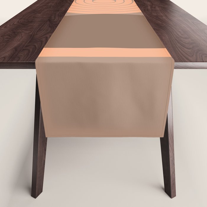 Abstraction_Balance_Round_Bohemian_Shape_Minimalism_001 Table Runner Gallery Image 1