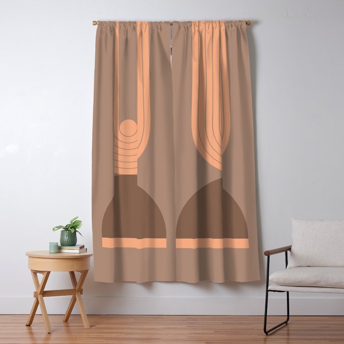 Abstraction_Balance_Round_Bohemian_Shape_Minimalism_001 Window Curtain Gallery Image 5